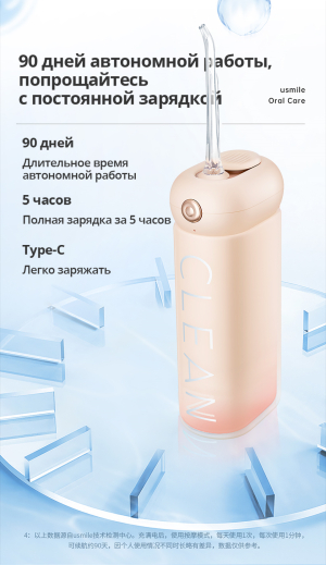 Купить usmile CY1 ирригаторы полости рта(розовый)-6.jpg